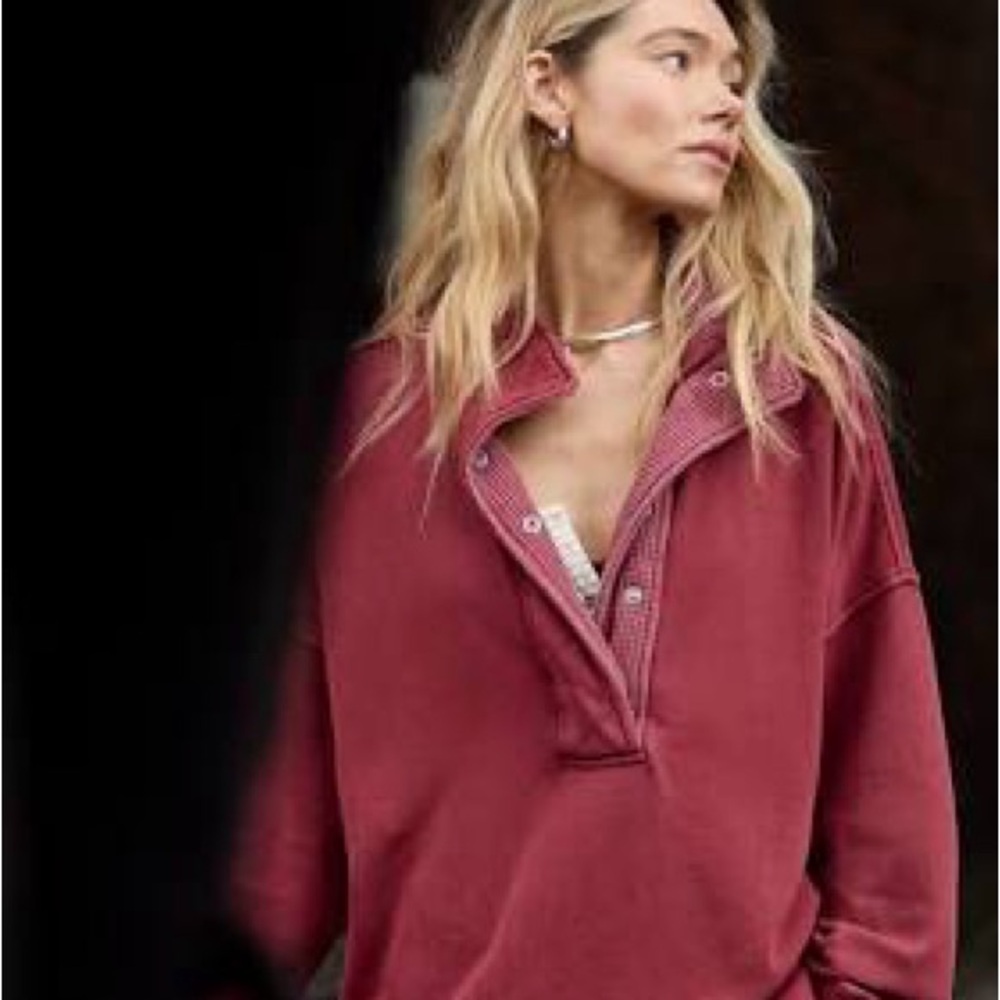 🚫SOLD🚫Sz Large Aerie Quarter Snap Sweatshirt NWT